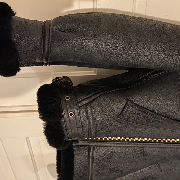 Schott Classic B-3 Sheepskin Leather Bomber Jacket - Picture 7 of 9